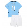 Manchester City Jeremy Doku #11 Heimtrikot 2024-25 Kurzarm (+ kurze hosen)